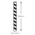 Black & White Stripe Paper Drinking Straws (250)