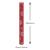 Red & White Snowflakes Paper Drinking Straws (250)