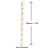White & Gold Stars Paper Drinking Straws (250)