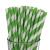 Green & White Stripe Jumbo Paper Straws (250)