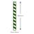 Green & White Stripe Paper Drinking Straws (250)