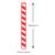 Red & White Stripe Paper Drinking Straws (250)