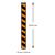 Orange & Black Stripe Paper Cocktail Straws (250)