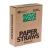 Green & White Christmas Trees Paper Drinking Straws (250)