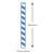 Blue & White Stripe Paper Drinking Straws (250)