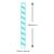 Baby Blue & White Stripe Paper Drinking Straws (250)