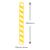 Yellow & White Stripe Jumbo Paper Straws (250)